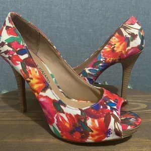 Floral design heels